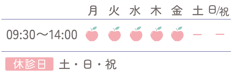 診療時間カレンダー